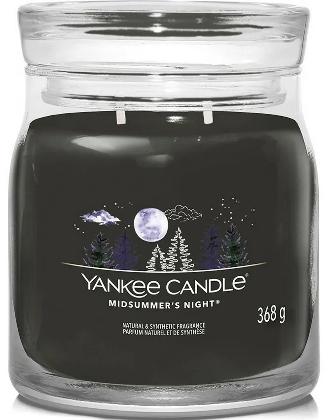 Yankee Candle Signature Midsummer’s Night illatgyertya, közepes méretű, 368 g, M
