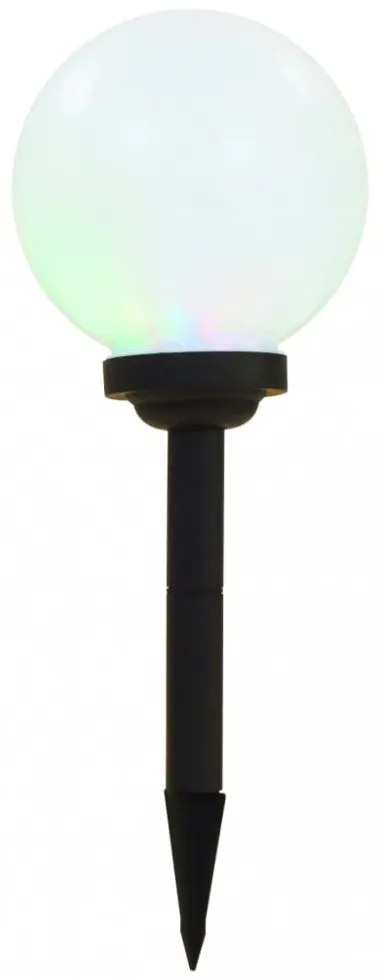 3 db napelemes kültéri LED gömblámpa, 20 cm RGB