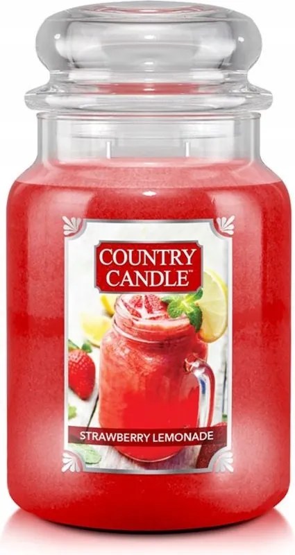 Nagy méretű Strawberry Lemonade gyertya Country Candle