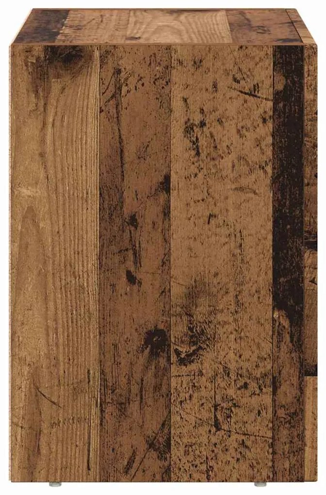 vidaXL Éjjeli asztal Öreg fa 40 x 35 x 50 cm Faanyag