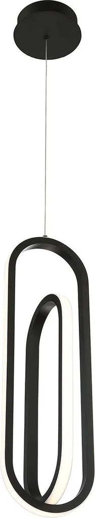 Quintiesse modern függeszték demark fehér matt fekete elsqn-demark-1p-bk