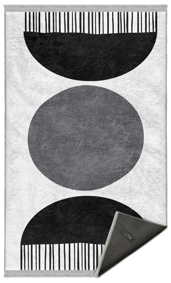 Fehér-fekete szőnyeg 160x230 cm – Mila Home