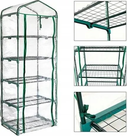 Kerti Üvegház 69x50x195cm