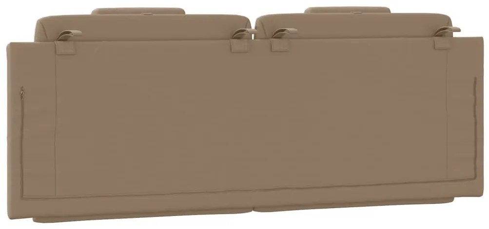 cappuccino színű műbőr fejtámla párna Viana 120 cm