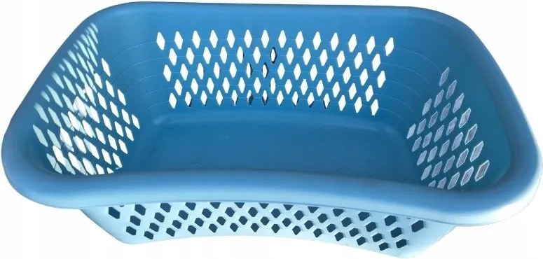 Szennyestartó Kosár Nagy Műanyag Fehér Kék 28 L