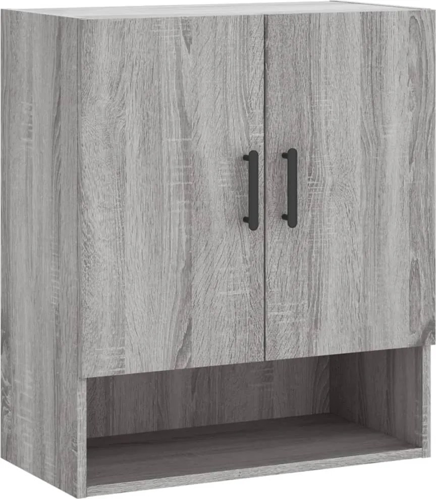 vidaXL szürke sonoma színű szerelt fa faliszekrény 60 x 31 x 70 cm