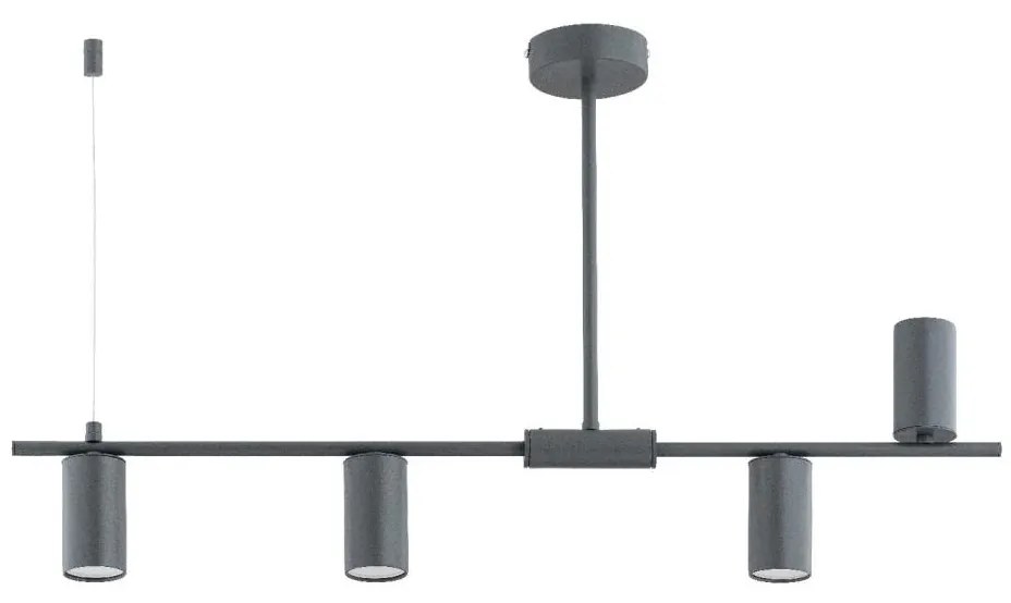 Csillár rúdon URANOS 4xGU10/10W/230V szürke