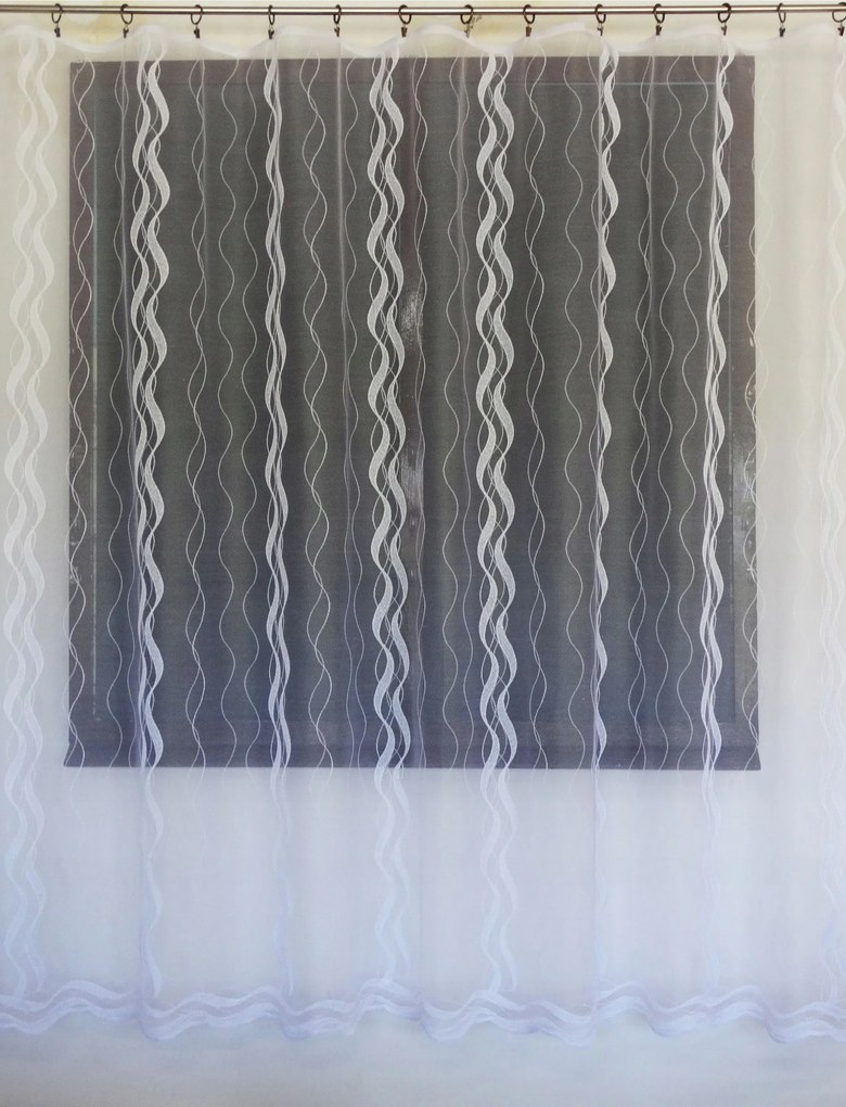 Mg Függöny 58/100 Fehér 140x200cm lengyel szalaggal