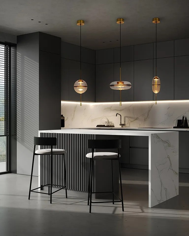 King Home CHAPLIN MD12001-1T-200 Függőlámpa 1x7,5W/LED 3000K 600LM IP20