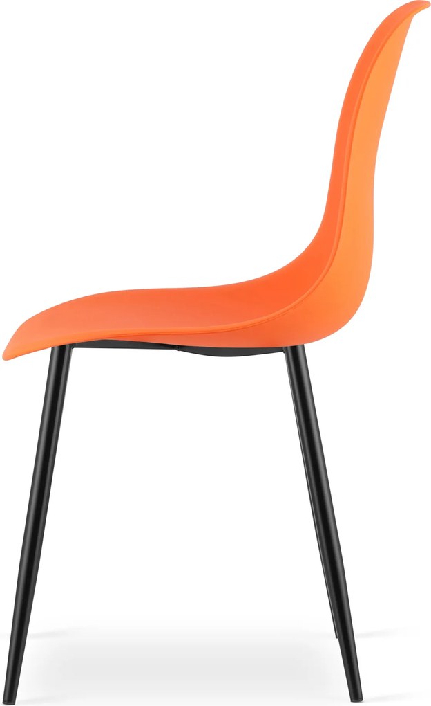OSAKA narancssárga szék fekete lábakkal