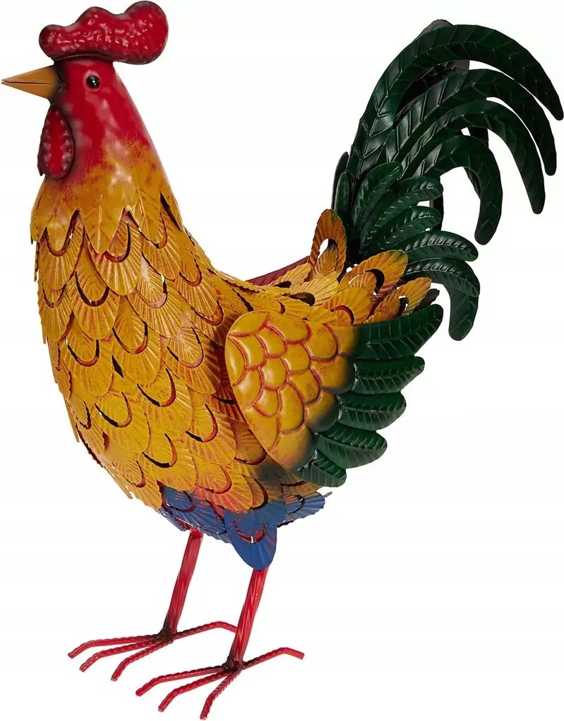 Húsvéti dekoráció – fém kakas 45 cm