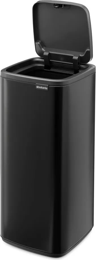 Matt fekete acél érintésre nyíló szemetes 30 l Bo Touch – Brabantia