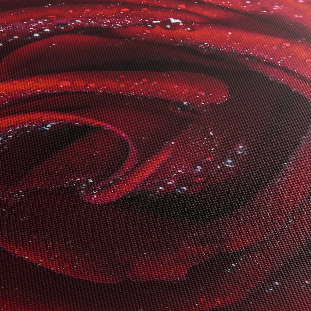 Kép - Vörös rózsa harmatcseppekkel (120x50 cm)