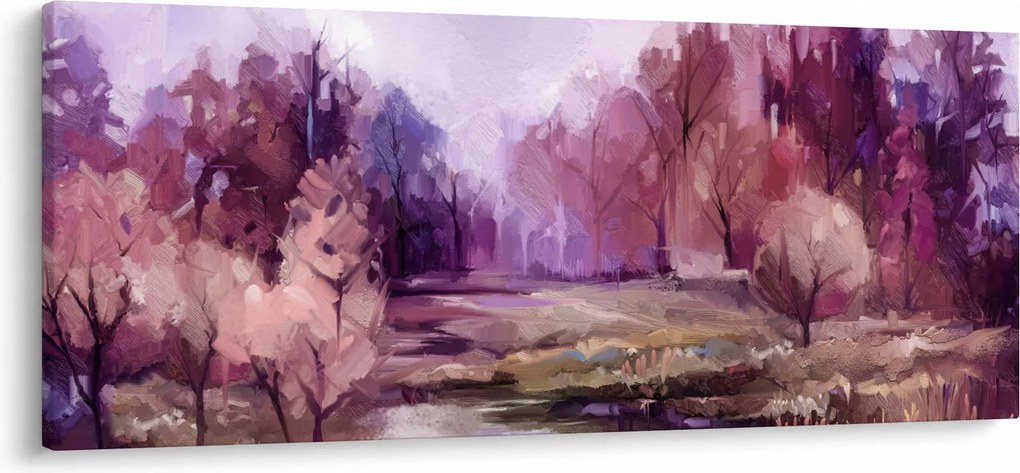 Kép - Őszi tájképfestés (120x50 cm)