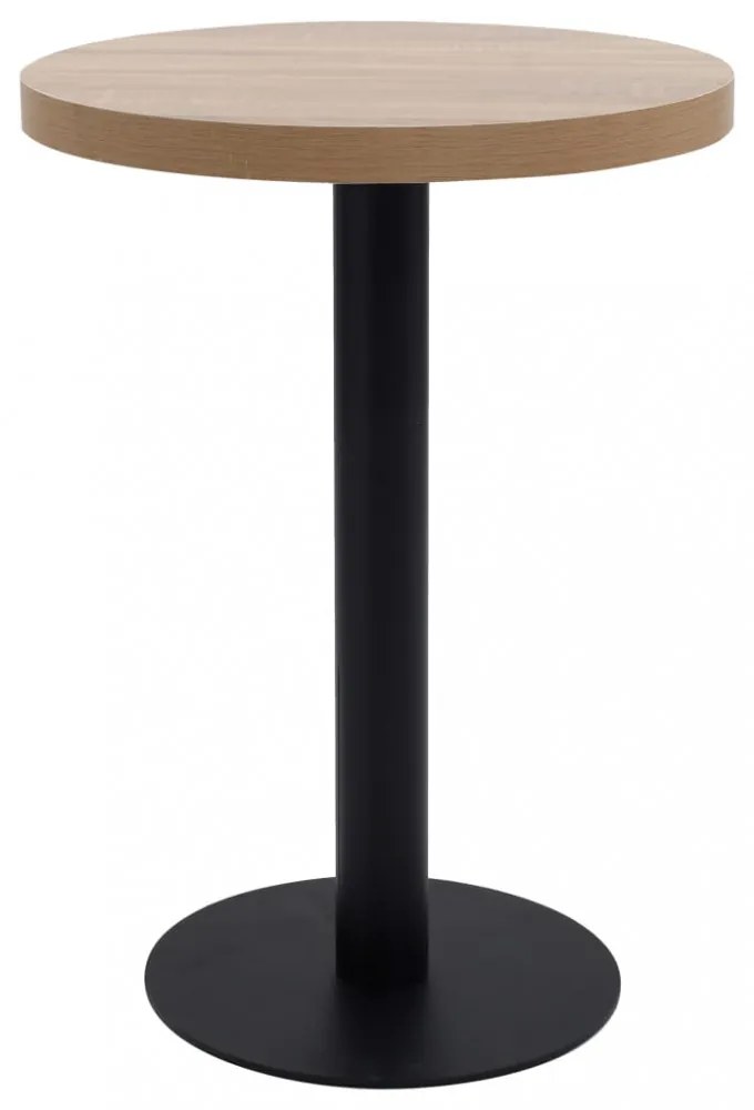 világosbarna MDF bisztróasztal 60 cm