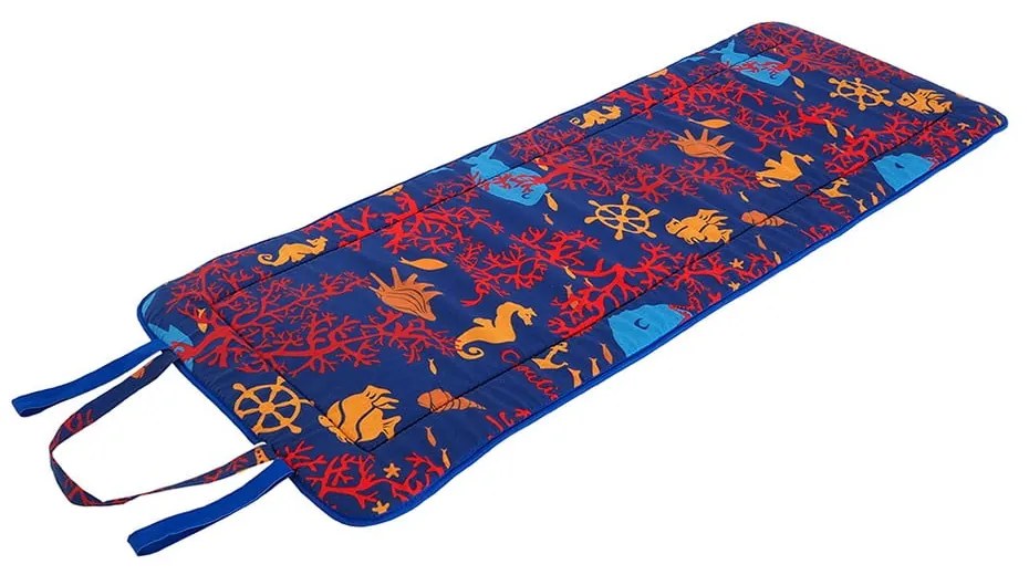 Piros-kék kerti székpárna napozóágyra 52x148 cm Seahorse – B.E.S.