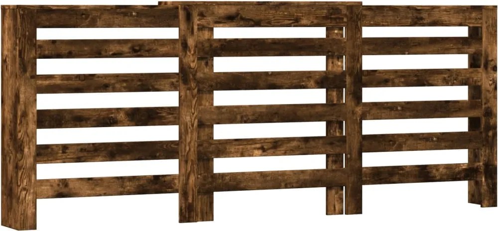 vidaXL füstös tölgy színű szerelt fa radiátorburkolat 205x21,5x83,5 cm