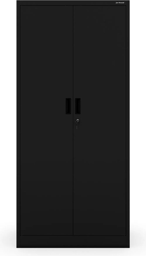 Fekete JAN Compact fémszekrény 1750 x 800 x 400 mm