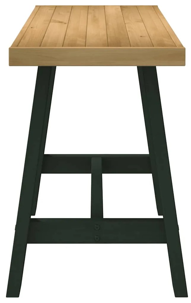 íróasztal NOAIN A alakú lábak 120x50x75 cm tömör fa fenyőfa
