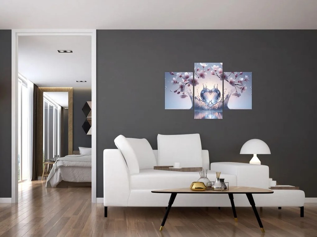 Kép - Gyémánt szív (90x60 cm)
