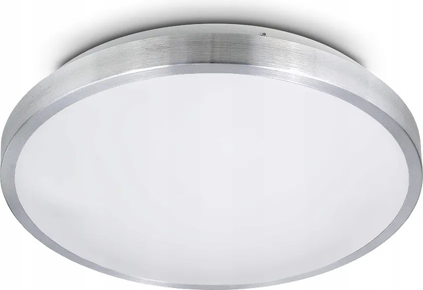 Mennyezeti lámpa falra szerelhető kerek Led 2 x E27 Króm