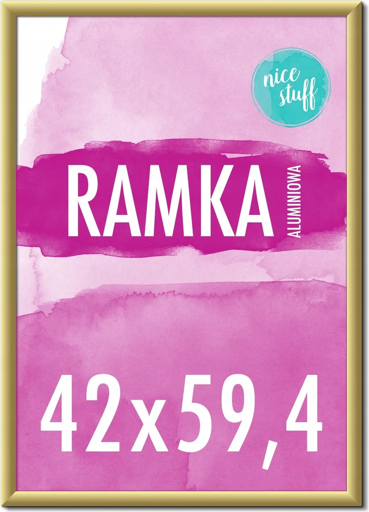 Képkeret A2 42x59,4 Képkeret A2 alumínium arany