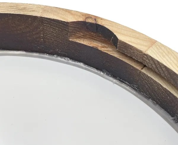 LED mennyezeti lámpa OAK SMOKY SLIM LED/20W/230V 4000K átm. 27 cm tölgy/sötétbarna