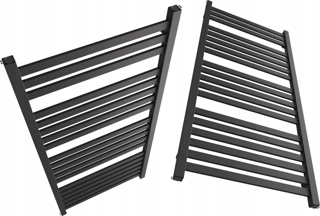 Imp 500/630 Fekete Matt Fürdőszobai Radiátor