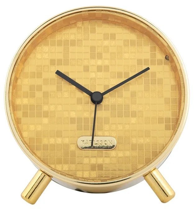 Karlsson 6004GD design ébresztőóra arany, 11 cm átmérővel