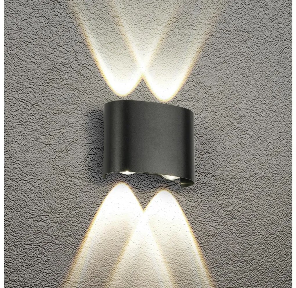 Brilagi - LED kültéri fali lámpatest FLAREBOX LED/4W/230V fekete IP65