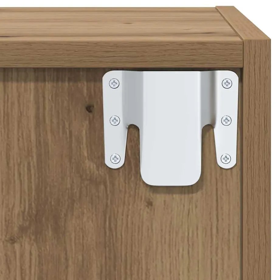TV Szekrény Szett 2 pcs kézműves tölgy 37 x 37 x 142.5 cm