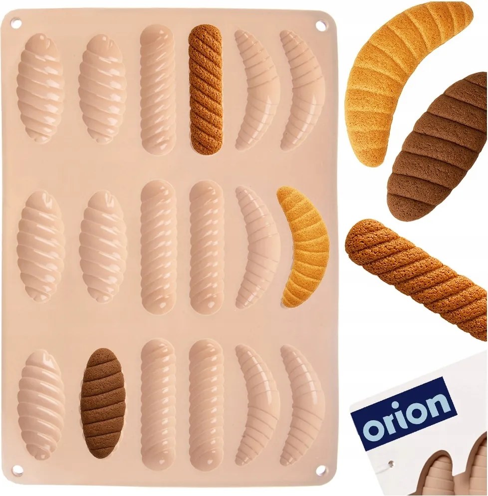 Szilikon keksz sütőforma omlós praliné kekszekhez