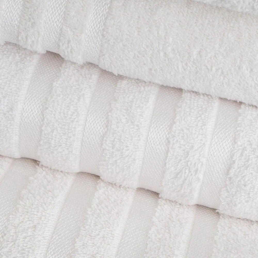 Fehér frottír pamut fürdőlepedő 100x150 cm Simple – Casa Selección