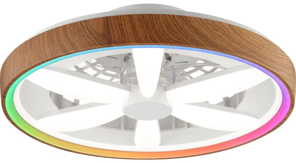 Brilliant - LED RGBW Dimmelhető mennyezeti ventilátor GAIANO LED/24W/230V + távirányító