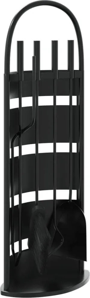 vidaXL 5 darabos acél kandallószerszám-készlet 23 x 15 x 66 cm