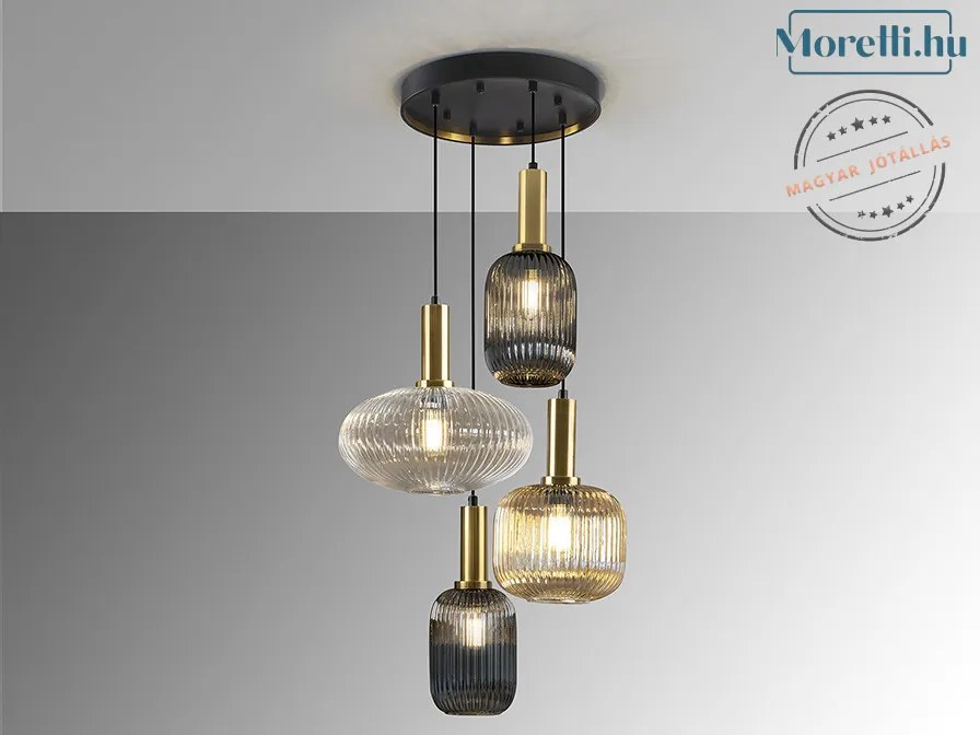 SCHULLER 225168 NORMA Többágú Függesztett Lámpa E27 IP20