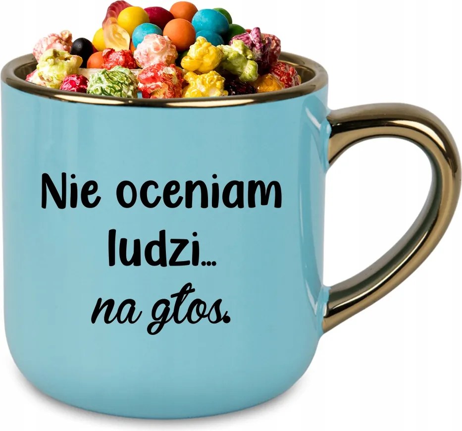 Bögre Elegant XXL Kék 400ml Kerámia Ajándék Nem Értékelem Hangosan