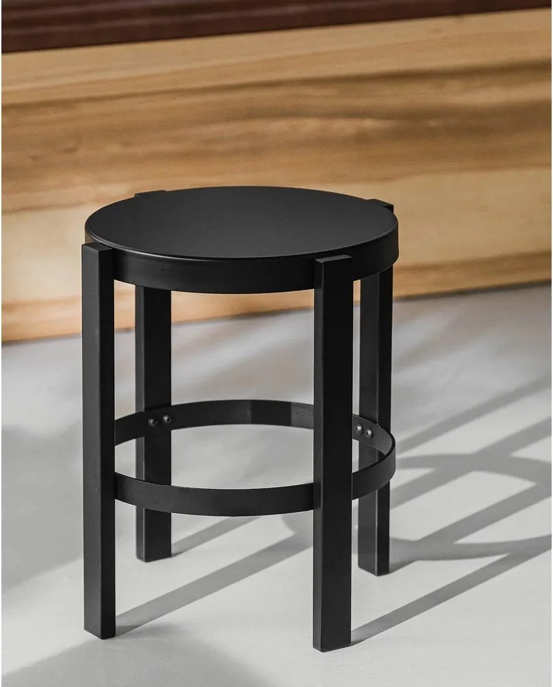 Fekete acél ülőke Doon – noo.ma