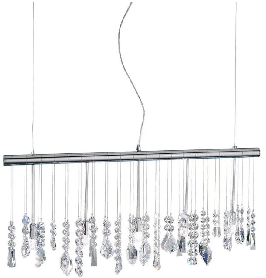 Kolarz 104.85.5 - Kristály csillár zsinóron STRETTA 5xG9/40W/230V fényezett króm
