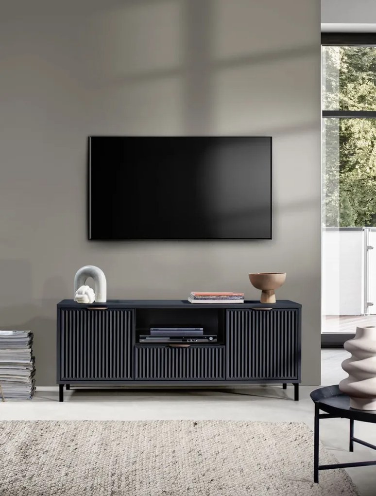 ELEGANZO RTV LS-3 135 TV asztal sötétkék színben