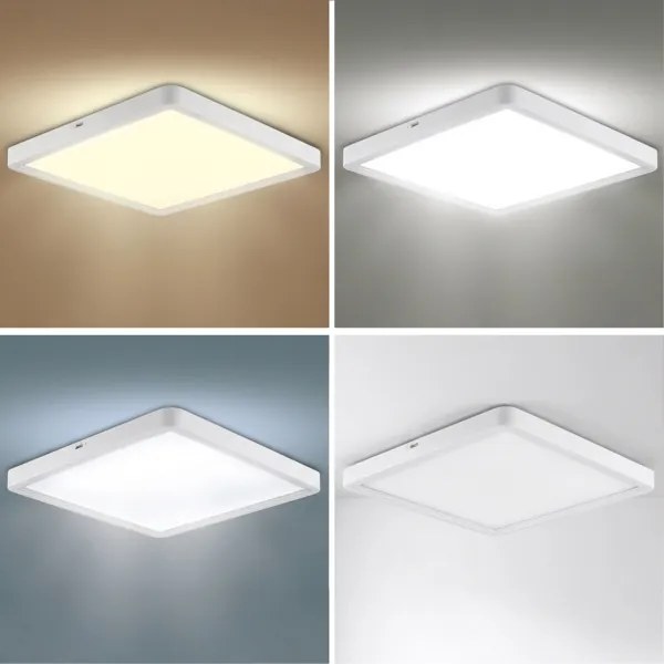 BRILAGI - LED dimmelhető mennyezeti lámpatest ESTELA SQUARE LED/36W/230V 31x31 cm fehér + távirányítóval