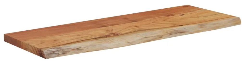 tömör akácfa téglalap alakú fali polc 50 x 20 x 3,8 cm