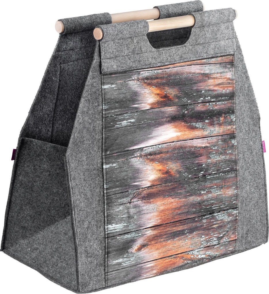 Táska Fa Kosár Kandalló Állvány Kályha