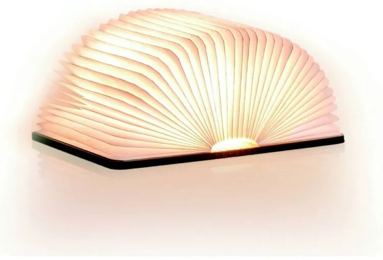 Natúr színű LED asztali lámpa textil búrával (magasság 2,5 cm) Booklight – Gingko