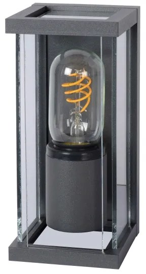 Lucide 27885/01/30 - Kültéri fali lámpa CLAIRE 1xE27/15W/230V IP54 fekete