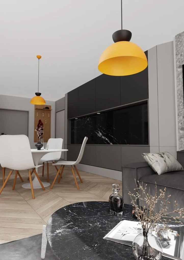 Emibig modern függeszték lunaro fekete narancs emi1474/1s