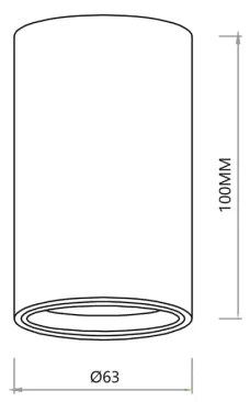 Spotlámpa GENESIS 1xGU10/8W/230V 10 cm arany