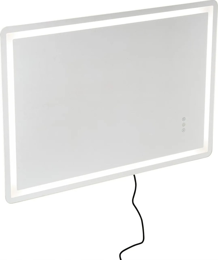 LED-es fürdőszobai tükör 70x100 cm háttérvilágítással és Anti-Fog funkcióval