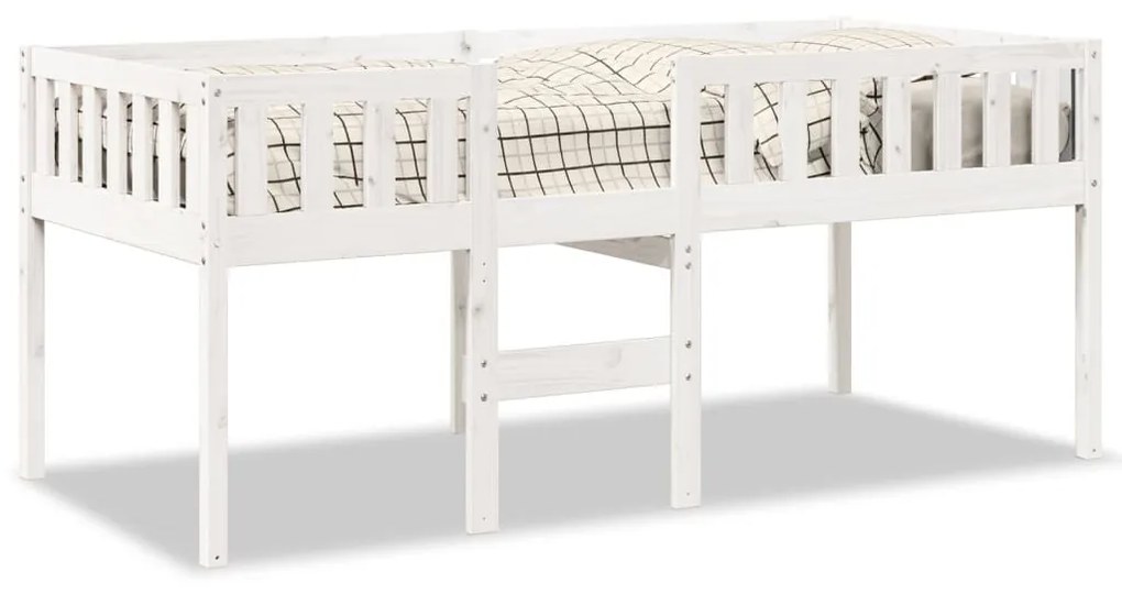 fehér tömör fenyőfa gyerekágy matrac nélkül 80 x 200 cm