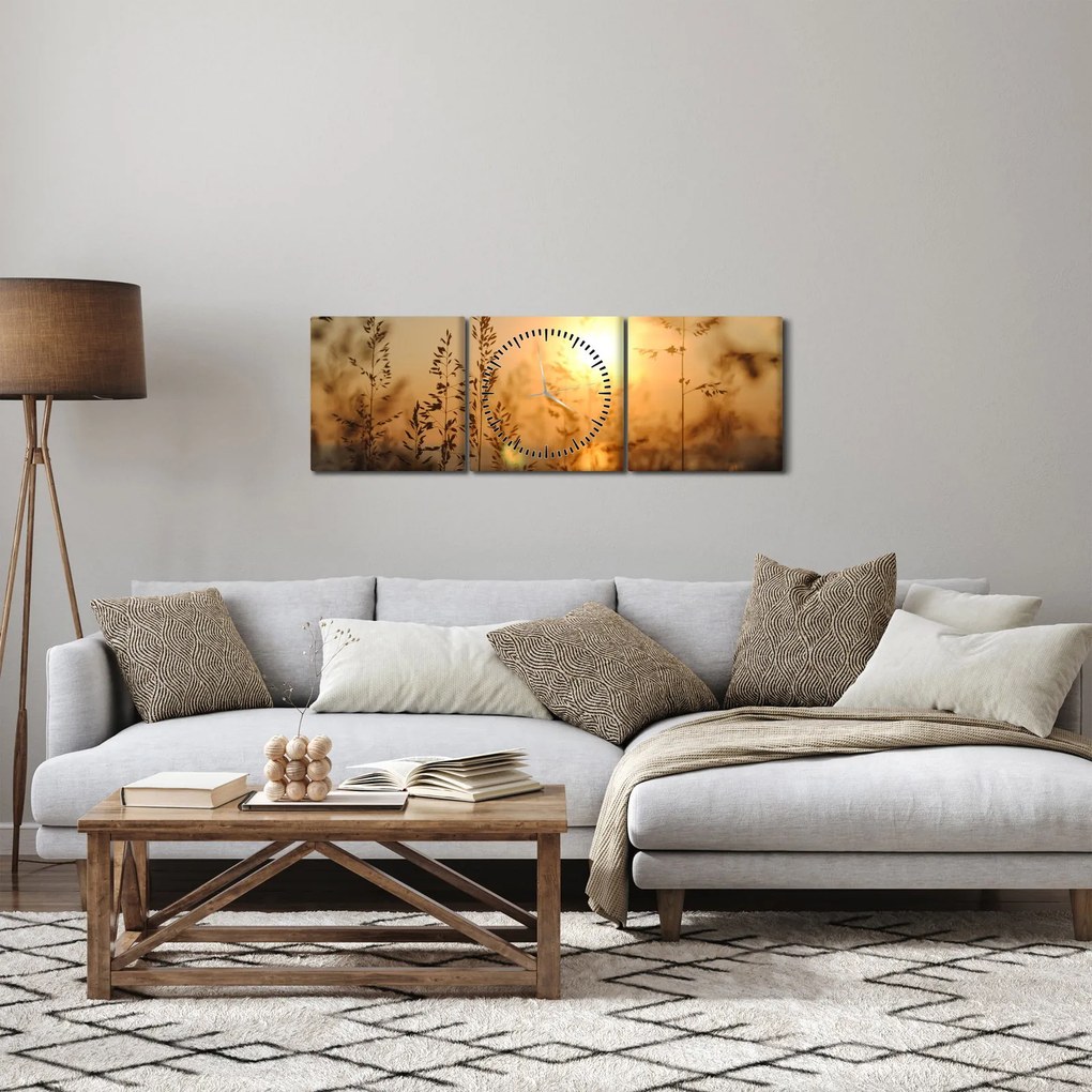 Napkelte képe (órával) (90x30 cm)